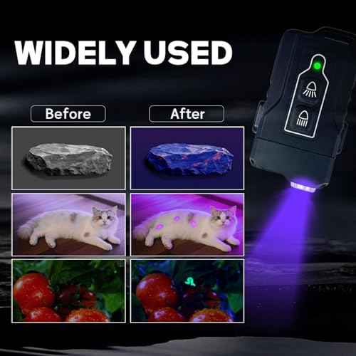 365nm UV Flashlight Black Light£¬Portable Flat Mini Flashlights£¬Black Light for Pet Dog/Cat Urine Detection£¬Resin Curing, Rocks, Scorpion£¬Dry Stains, Bed Bug