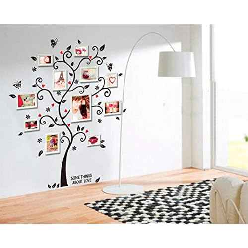 Kiddale DIY Photo Tree Wall Decals,Removable PVC Adhesive Family Wall Stickers Mural Art Home Decor