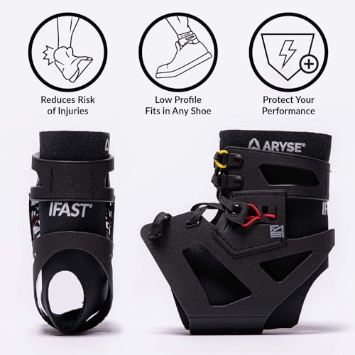 IFAST Ankle Brace - Ankle Stabilizer For Men & Women - Great For Basketball, Volleyball, Soccer & More! (X-Small, White, Pair)