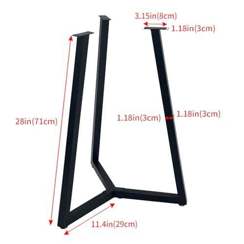 Metal Round Table Legs 28 Inch Coffee Table Legs,Table Base Black Iron Dining Furniture Legs