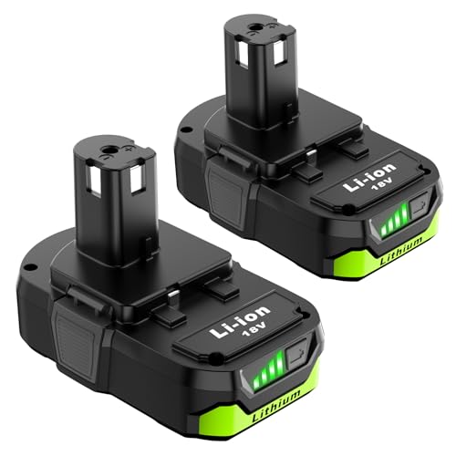 2-Pack 3.0Ah Replacement for Ryobi 18V Battery P103 P104 ? Extended Runtime & Wide Compatibility