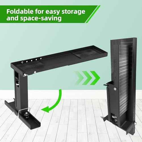 Ladder Leveler Heavy-Duty Stabilizer & Leveler with 880lbs Capacity, Adjustable Height/Length for Extension Ladders, Non-Slip Feet£¨Black£©