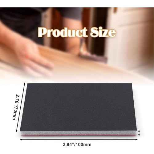20 Pcs 800 Grit Sanding Sponge, Wet Dry Sanding Block Sandpaper Sponge, Soft Foam Sand Block Washable & Reusable Sanding Pads for Metal Wood Drywall Polishing