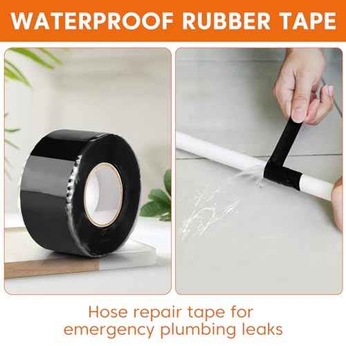 20FT Self-Fusing Silicone Tape - Heavy Duty Waterproof Tape for Leaks, Plumbing & Electrical Insulation, Cable Winding & Handle Wrap
