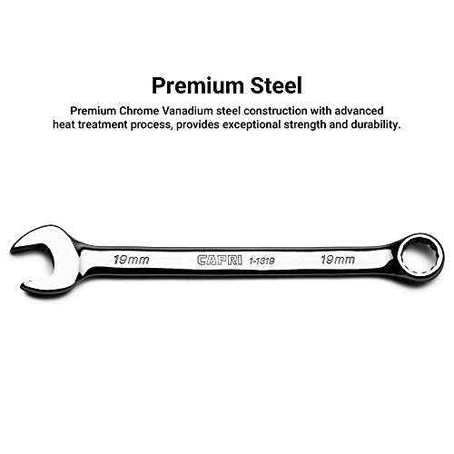 Capri Tools Combination Wrench, 12 Point, Metric (7 mm)