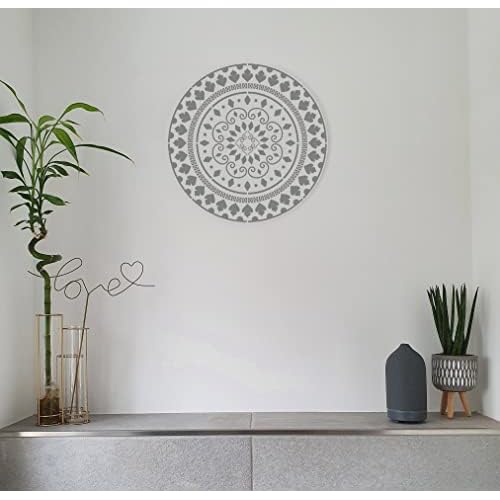 Large Mandala Stencils for Painting, 6 Unique Designs, 12" X 12" Reusable Mandala Stencil Templates for Home Decor, Large Stencils for Painting Wall