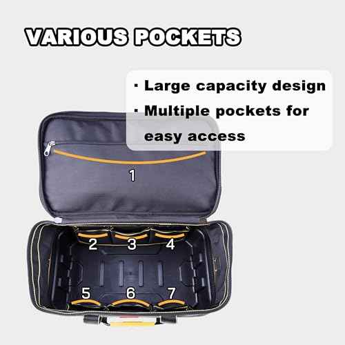 Tool Box, Innovative design with half plastic and half fabric, convenient for Tool storage and Portable tool box