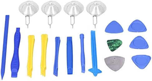 JTLB Disassembly Tools, Plastic Opening Prying Bar Triangular Spudger Repair Kit with Multiple Metal and PVC Tools for Electronics Phone Tablet Laptop Camera Repair