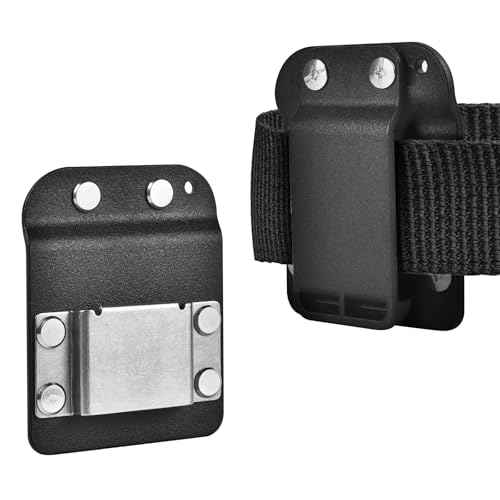 Tape Measure Holder for Belt, Heavy Duty Tactical Tape Measuring Holster Tool Belt Clip Holder Fits up to 2" Tool Belt Prevent Pants Pocket Tearing