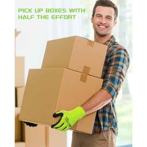 12 Pairs Foam Latex Coated Work Gloves with Breathable Nylon Shell for Precision Tasks, Construction, Warehouse