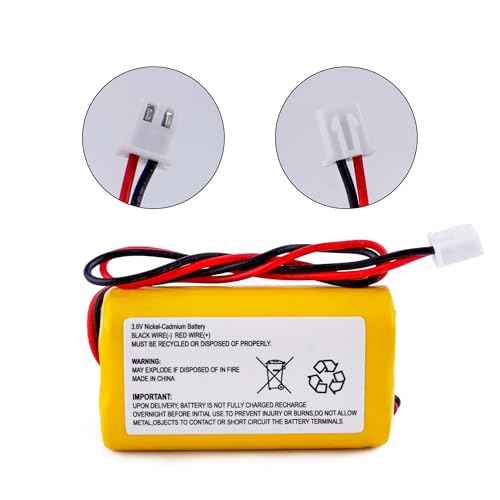 5-Pack 3.6V 900mAh Ni-Cd AA Rechargeable Emergency Light Batteries for Exitronix 10010037, Max Power B2-0031 MH468886, Unitech LEDR-1 6200RP, Dantona CUSTOM-318 OSA230, Replacement Battery.