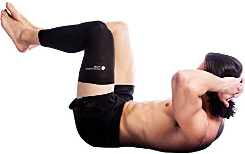 Copper Joe Full Leg Compression Sleeve Support for Knee, Thigh, Calf, Arthritis, Running and Basketball