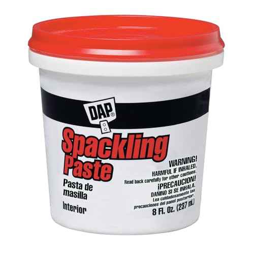 DAP Spackling Paste, White, 8 Oz (7079810200)