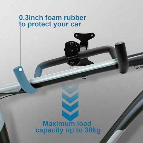 2 Pack Bike Wall Mount, Adjustable Bike Hanger, Garage Bike Rack, Horizontal Bike Hook, Bicycle Holder, Heavy Duty Bike Rack Hook Holder for Road Bikes, Mountain Bikes, Hybrid Bikes