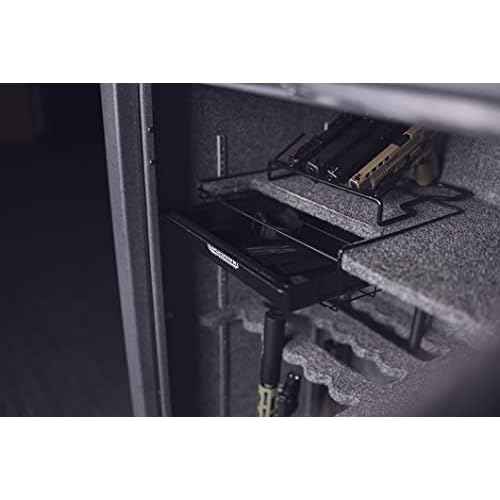 Lockdown Door Organizer Gun Safe, Large with Elastic Bands, Mounting Hardware and Durable Pockets for Handgun Storage, Gun Safe Management and Firearm Organization