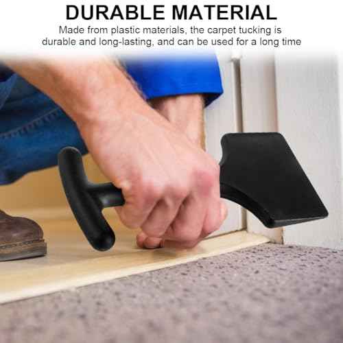 Carpet Tucking Tool, Plastic Bolster Chisel Floor Welding Tool, Plastic Bolster Chisel Installation Welding Stretcher, Hand Held Carpet Stair Tool(size:black)