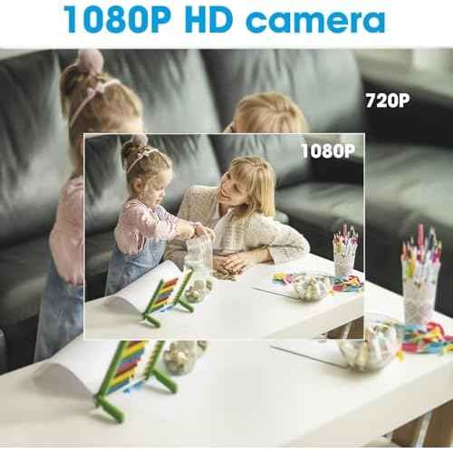 WiFi Clock Hidden Camera HD 1080P Wireless Small Spy Camera with Night Vision Cameras for Home Security Secret Nanny Cam with Video Indoor