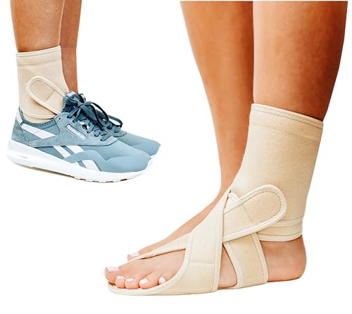 AFO Foot Drop Brace - Drop Foot Brace for Walking- AFO - Unisex (Right - One Size)