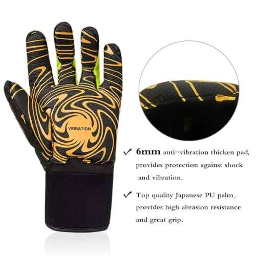 Professional Anti Vibration Glove, EN ISO 10819:2013/ A1: 2019 & EN388 Certified, Heavy Duty Jack Hammer Gloves
