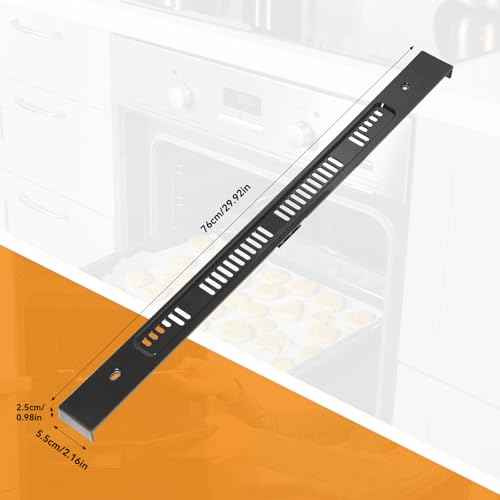 Range Oven Door Vent Trim, Compatible with Whirlpool WPW10310922 Genuine OEM, Compatible with Whirlpool Oven Door Replacement, Black Replacement Part - Replaces W10144870, W10118391, W10310922