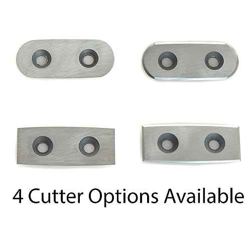 Simple Woodturning Tools Authentic Replacement Carbide Cutter for Simple Scraper Tools, Fits Simple Scraper I, II and III and IV. (Negative Rake Oval Cutter)