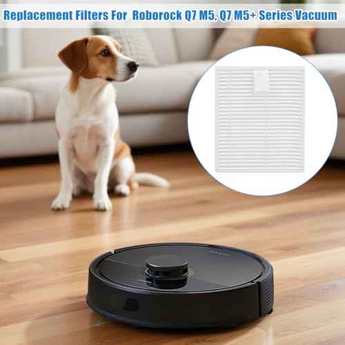 Replacement Filters For Roborock Q7 M5 / Q7 M5+ / Q7 L5 / Q7 L5+ Vacuum Cleaner HEPA Filter - Filter Household Cleaning Sweeper Filter, Filter Washable and Reusable (4Pcs White)