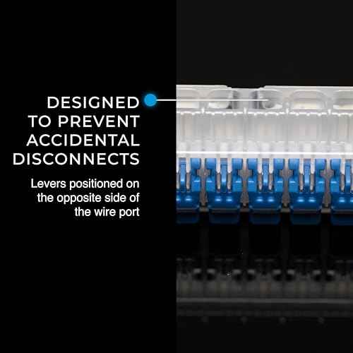 Ideal Electrical in-Sure Lever Wire Connector,12 AWG, 5-Port (30-01L25), Bag of 10?Compact Releasable Connectors for Solid and Stranded Wire