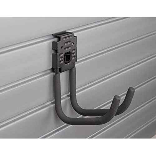 HandiWall 6" J Hook with Locking Bracket for Tool Storage on Garage Slatwall Panels