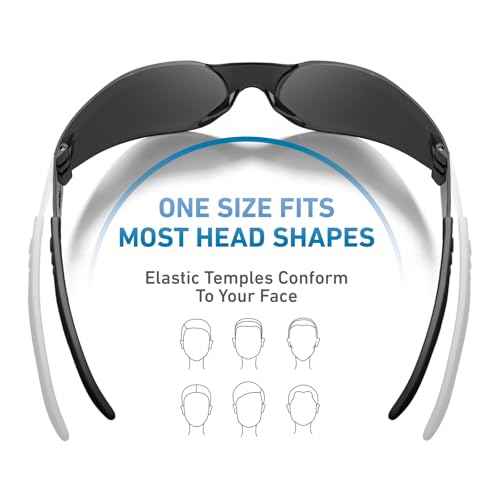 Safety Glasses ANSI Z87.1 Certified - Scratch-Resistant Protective Eyewear for Men & Women, Ideal for Construction & Shooting