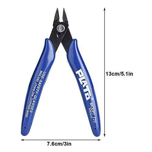 3D Printer Cutting Plier, Model 170 Diagonal Pliers, High Carbon Steel Jaw 3D Printer Side Cutting Nippers, Precision Cutter Pliers Diagonal Side Cutter Nippers