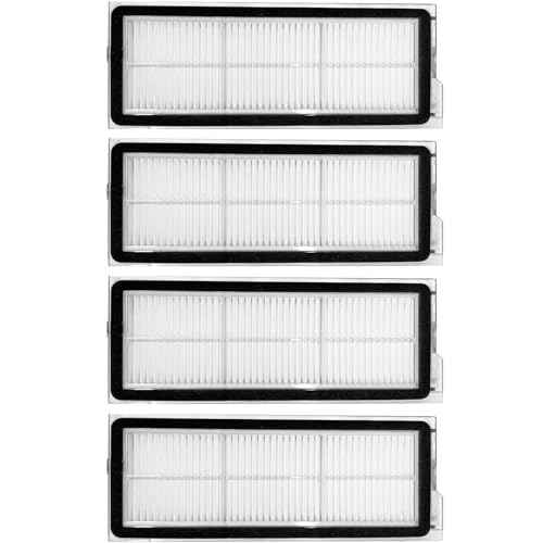 4 Pack Replacement HEPA Filter Compatible with Roborock Qrevo S/Qrevo Curve/Qrevo Pro/Qrevo Plus/Qrevo MaxV/Qrevo Edge Robot Vacuum Cleaners,High Efficiency Qrevo S Filters