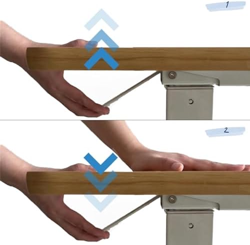 Overbed Beside Table,Bed Desk,Hospital Bedside Table,Pneumatic Mobile Laptop Computer Standing Desk Cart with Tray