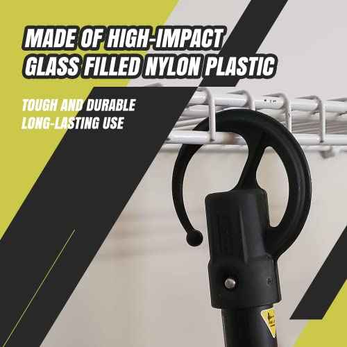 DAULT American-Made Heavy Duty Garage Storage Hooks for Ryobi Expand-It Attachments | Tool Organizer Hangers | Wall Mount Utility Hooks | Set of 3 | Made in U.S.A. (Patented)