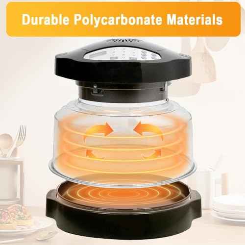 Upgraded Power Dome Compatible with Nuwave ovens, Premium Plastic Lid for Nuwave Pro Plus and Elite Ovens, Clear