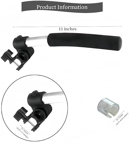 Wheelchair Handle Extenders，Adjustable Stroller Extension Rack，Universal Handlebar Extension Push Bar for Wheel Chair & Indoor Exercise Bike for Adults-2 Pack