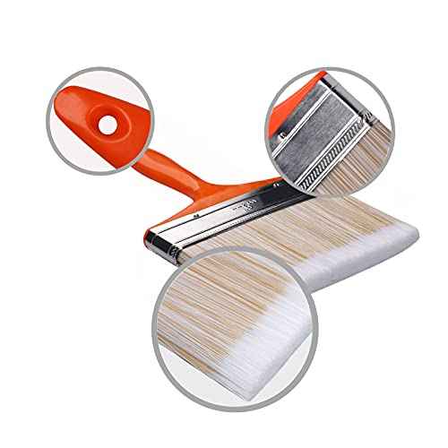 Large Paint Brush 6 Inch, Soft Tip Paint Brushes for Walls, Brush for Painting, Quick Decking, Fence, Walls and Furniture Paint Application for Painting Walls, Oil Paint Brush