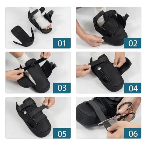 GHORTHOUD Forefoot Off-Loading Post Op Shoe Closed Toe Medical Walking Boot for Broken Toe Orthopedic Foot Brace for Post Bunion Hammertoe Surgery Brace (XL)