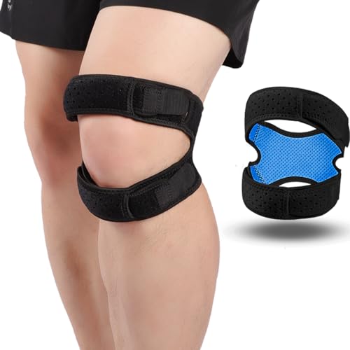 Patella Knee Brace for Women and Men, 2 Pack Patellar Tendon Support Strap for Pain Relief, Arthritis, Tendonitis, Running, Basketball, Tennis, Gym