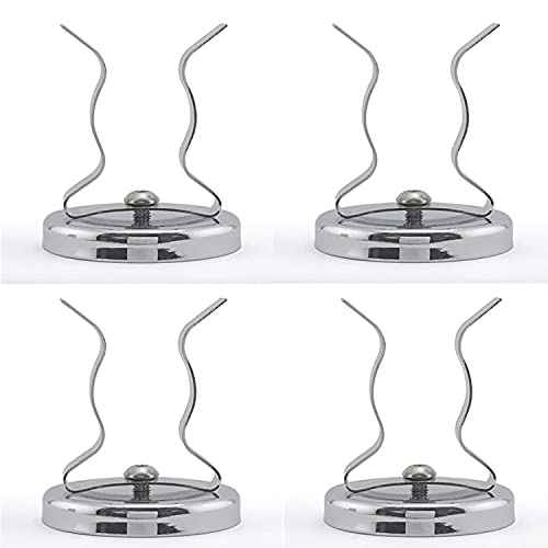 Keyfit Tools Adjustable Magnetic Or Wall Mount (4 pack) Broom Holder For Rake Shovel Tool Mop Garage Storage Hook Clip