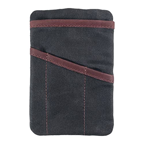 Hide & Drink, Multi-Tool Pocket Pouch, Compact Multipurpose EDC Zippered Bag, Mini Camping Tool Case, Waxed Canvas, Knife Holster, Handmade Slim Organizer