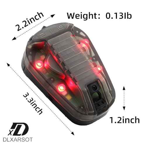 Tactical Helmet Light Signal Light Military IFF Helmet Light Flashlight Survival Signal Light for Outdoor Sports with LED + IR/Strobe