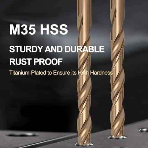 Metric Tap & Drill Bit Set, 2Pcs M3¡¿0.5 HSS 6542 Spiral Point Taps & 2Pcs 2.5mm M35 Cobalt Twist Drill Bits, for Metalworking, Automotive, Electronics & DIY Projects