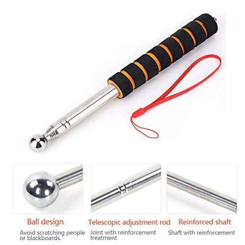 Home Inspection Hammer, Stainless Steel, Silver, Non-slip Sponge Handle, 51.18 inches