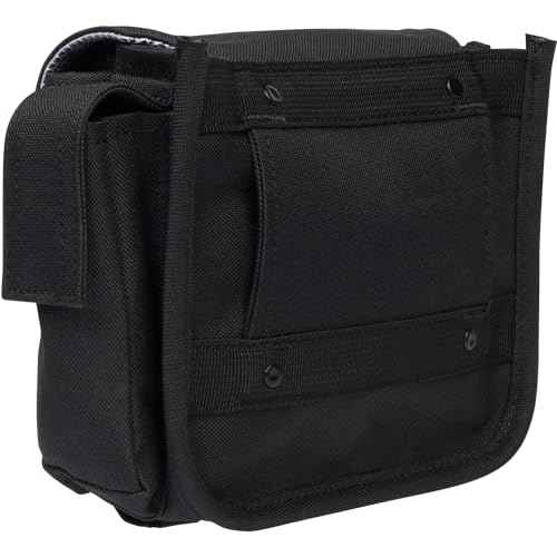 ROBOCUP AC Belt Organizer Pouch with Silent Main Storage Pocket, Two Nylon Buckles, Hook&Loop Patch Area, Metal D-Ring, Multiple Tool Slots, Designed for Professionals Working in Film, TV and Photo