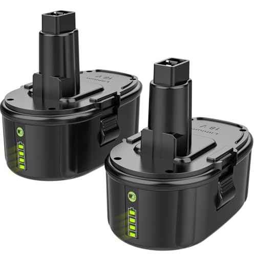 6.5A 18V Lithium Battery Replacement for Dewalt 18V Battery, Compatible with Dewalt 18 Volt XRP DC9096 DC9098 DC9099 DW9095 DW9096 DW9098 Cordless Power Tools, 2Pack