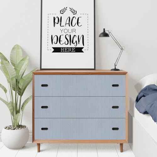 Blue Grasscloth Peel and Stick Wallpaper Texture Self-Adhesive Contact Paper 15.7" X 120" Faux Grasscloth Removable Wallpaper for Cabinets Counter Top Liners