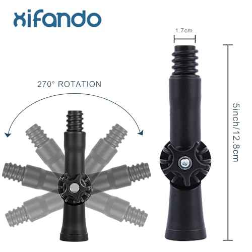 Universal Joint Angle Adaptor for Extension Poles ? 270¡Æ Rotating Head (Head Only, No Pole)