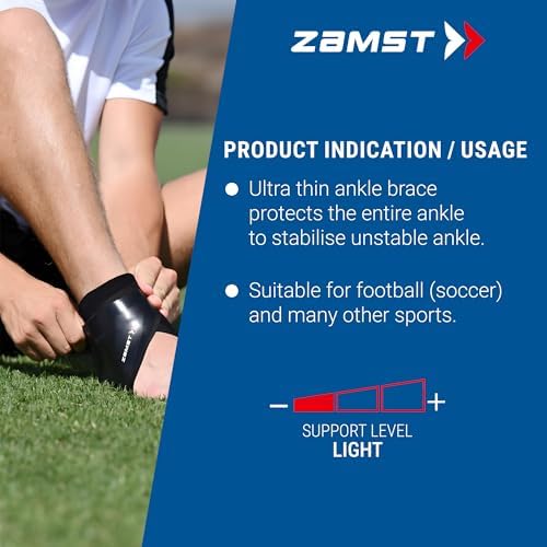 670204_New - Zamst Filmista Ankle - Ultra-Thin Brace for Sport, Stabilizing Ankle Support for Men and Women - Right, XLarge