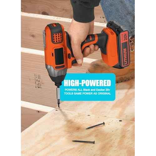 Replacement for Black and Decker 20V Lithium Battery,Compatible with Weed Eater 20V LBXR20 LB2X4020 LBXR2020-OPE LBXR20-OPE2 LBXR20B-2 LB2X3020-OPE LBXR20BT 20 Volt Max Power Tools