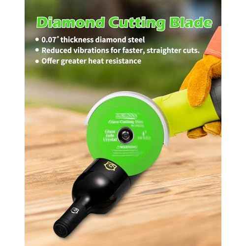 4inch Glass Cutting Disc Tool, Diamond-Edged Glass Tile Cutter, 3 Pcs Ultra-Thin Disco para Cortar Vidrio for Grinding Jade, Crystal, Wine Bottles, Tile.